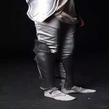 LARP Steel Protector - Fantasy Leg Armor Steel Nymph - LARP Fantasy PROTE - Пара - Lady Warrior Steel Greaves