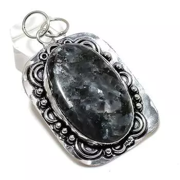 Larvikite Gemstone Handmade 925 Sterling Silver Jewelry Pendant 2.52 J7Q37