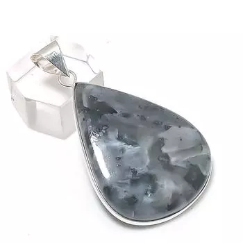 Larvikite Gemstone Handmade 925 Sterling Silver Jewelry Pendant 1.97 A2j66