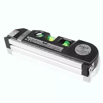 Laser Level Line Tool Multipurpose Laser Level Kit Standard Cross Line Lase 8 Feet Measure Tape Ruler With Metal Tripod Stand