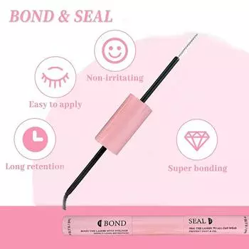 Lash Bond And Seal 10 мл, клей для отдельных ресниц и запечатывание, супер сильная фиксация, средство для удаления накладных ресниц и клея, набор пинцетов 5 мл