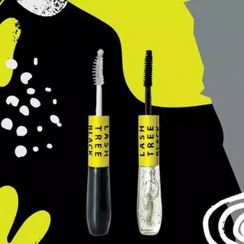 Lash Tree Black Eyelash Nutrient Eyelash Reboot Coating Essence & Black Essence, 1 ea, 10ml