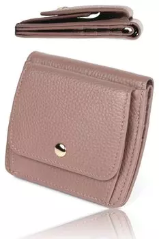 LASIEM и помещается в мини-мини-маленький тонкий мини-натуральный розовый [Компактная сумка] кошелек, женский кошелек, складной кошелек, кошелек, кошелек, складной, складной, классические розы