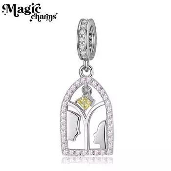 Ласковый взгляд на серебро S925, подвеска на День святого Валентина, ожерелье, браслет, аксессуары, подвеска