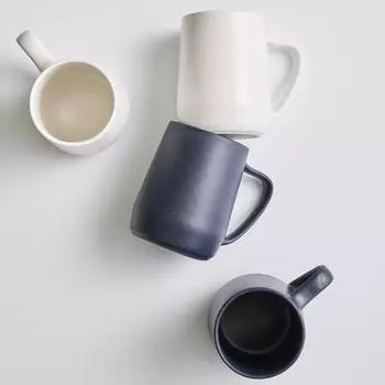 LASSIETTE ARI Керамическая чашка для кофе и кружки 3 шт. Посуда Можно мыть в посудомоечной машине Сейф для духовки Синий / Белый синий