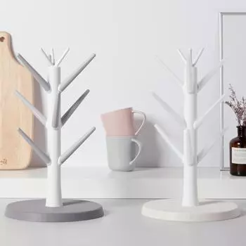 LASSIETTE DIATO Вешалка для кружки из диатомита, кухонный органайзер без ПФОК, серый/бежевый серый