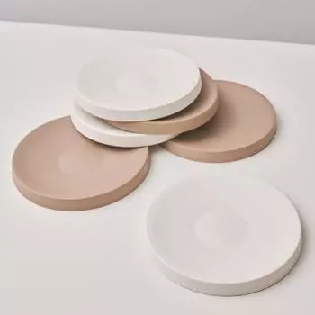 LASSIETTE DILLO Art Objet Столовая посуда, маленькая тарелка, коричневый/белый коричневый