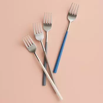 LASSIETTE EBRO PREMIUM Десертная вилка из нержавеющей стали Easy Grip Tableware 4 Color синий