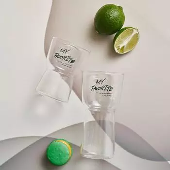 LASSIETTE Моя любимая стеклянная кружка (350мл, 450мл) Посуда Зеленый 350ml