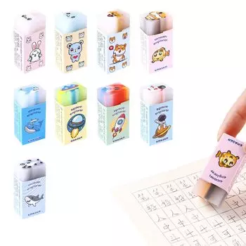 Ластик Coolooda из ластика-клячки для начальной школы, легко наклеивается, милый, интересный, для письма, инструмент [набор 9] Рисование, студенты, ластик, ластик,