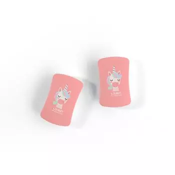 Ластик для белой доски LOUKIN, мини-размер, детский, магнитный, симпатичный, мини-ластик для белой доски, мини-ластик для стеклянной доски, 2 шт., 55 x 35 x 15 мм, розовый розовый