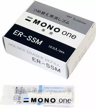 Ластик для карандашей Tombow MONO Mono One сменная резинка 2P x 10 шт ER-SSM-10P