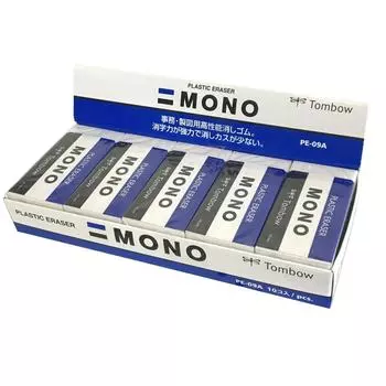Ластик для карандашей Tombow MONO PE09 10 шт. PE-09A-10P белый
