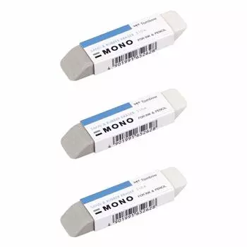 Ластик для карандашей Tombow Monosand Rubber Eraser Set of 3 ES-510A