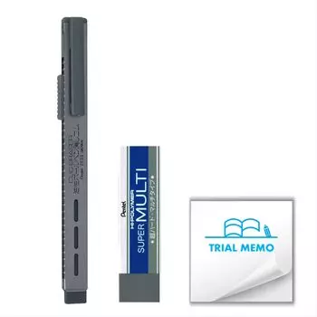 Ластик для песка Pentel Super Multi Eraser ZEB20 Pentel Holder Eraser Шариковая ручка Click Eraser Оригинальная записка INDEXBOX в комплекте [Набор Pentel] /