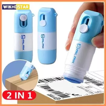 Ластик для термобумаги, открывалка для почты, корректирующая жидкость 2 в 1 с ножом, защита от подглядывания, защита личной информации, ластик синий