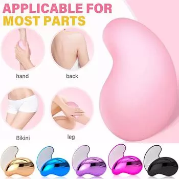 Ластик для волос, портативное устройство для удаления волос с кристаллами, отшелушивающее устройство и эпилятор для женщин, средство для удаления волос с кристаллами One Size фиолетовый