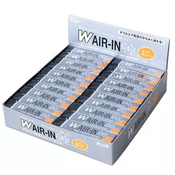Ластик Plus Double Air Inn Motto Anshin черный 16 г 40 шт ER-060WN 36-939 40 чёрный