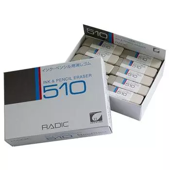 Ластик Sakura Crepas Sand Eraser для чернил и карандашей Half Sand 40 шт. № 510(40)
