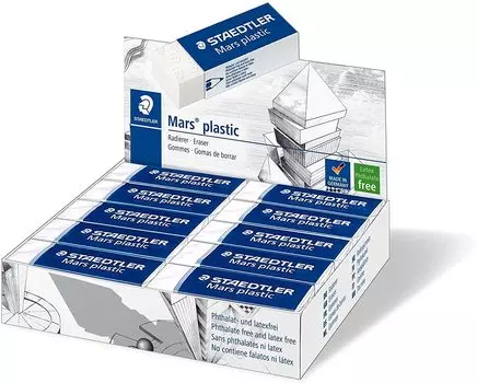 Ластик Staedtler Mars Пластик 20 штук 526 50 белый