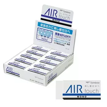 Ластик Tombow Pencil Eraser MONO Air Touch, ощущение стирания с силой 20 штук (ноль воздуха) ЭЛ-АТ-20П белый
