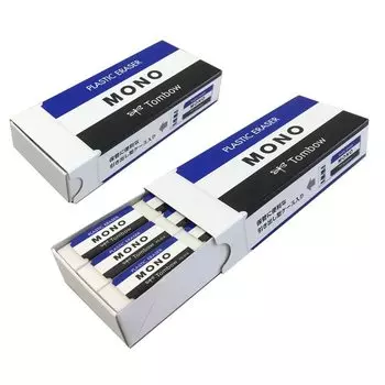 Ластик Tombow Pencil Rectangle MONO Mono Box 18 шт. Белый JHA-061