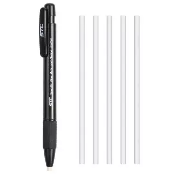 Ластик в стиле художественного дизайна, 3,8 мм, с 5 стержнями, выдвижной автоматический резиновый карандаш, высокоточная модификация инструмента, ластик для рисования, выделения, выделения