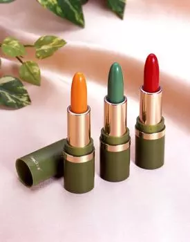 Lasting lipstick and lips that come off Once lipstick that come off all day set of 3 colors won t Change Rouge applied, won t long,