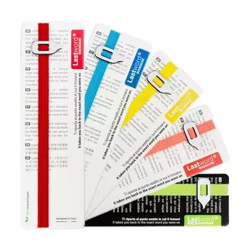 Lastword Bookmarks Эластичные закладки Идеально подходят для любой книги Закладки для женщин Закладки для мужчин Закладки для детей Lose Your Design Сделано в Италии