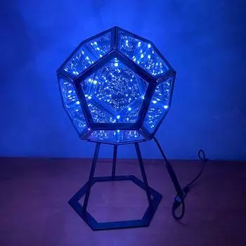 Latest Creative Cool Starry Sky Lamp Dodecahedron Lighting Home Color Body Art Lamp Cube Light Ambient Light Popular