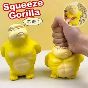 Latest stress resistant giant gorilla Fidget toy, soft toy, elastic monkey, fun gorilla stress relief game, home decoration