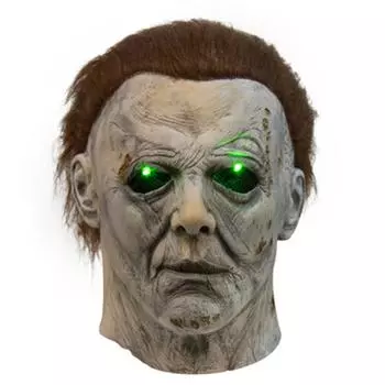 Latex Adult Head Mask with LED Eyes for michael myers Mask