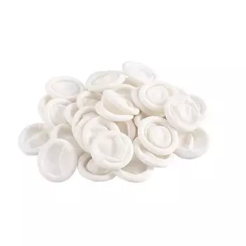 Латексный чехол для пальцев, антистатические белые перчатки, водонепроницаемые и противоскользящие, одноразовые чехлы для пальцев, рабочие принадлежности, доступ к кухне 50pcs белый