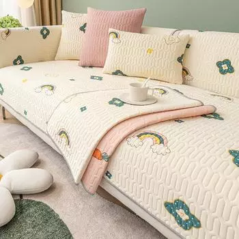 LaTeX крутой шелковый коврик, подушка для дивана, лето, лето, кожаный нескользящий чехол для сиденья, тканевый чехол на четыре сезона, универсальный 70*70cm