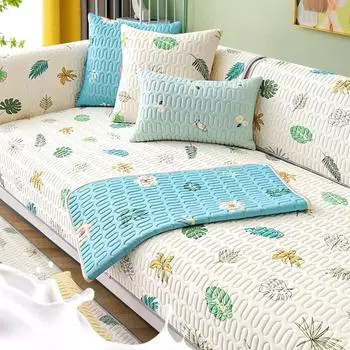 Latex Sofa Cushion Non-slip Cooling Ice Silk Four Seasons Universal Lightweight Sofa Cover For Hotel Dining Room Home Decor 60X60