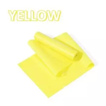 LaTeX TPE Dance Yoga Elastic Band Training Stretch Band Tension Sheet Resistance Band Tension Rope Fitness Tension Band Yellow 2 m 30 lbs (2000*150*0.45mm)