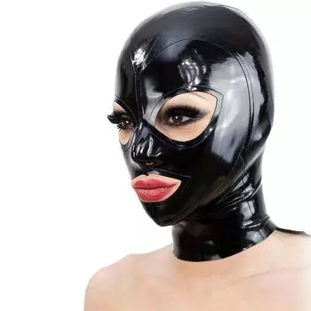 Латексная фетиш-маска Латексная резина унисекс толщиной 0,4 мм XS