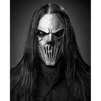 Латексная маска рок-группы Heavy Metal, страшные маски скелета на Хэллоуин бежевый