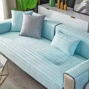 Латексная подушка для дивана из ледяного шелка, летняя полная ткань, Нескользящий бамбуковый коврик, подушка, чехол для дивана, универсальный чехол для дивана на четыре сезона, универсальный ротанг 70*70