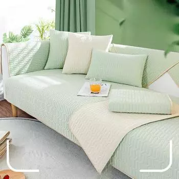 Латексная подушка для дивана из ледяного шелка, летняя подушка для сиденья, простая современная подушка, однотонный чехол для дивана, летняя нескользящая ткань 70*70