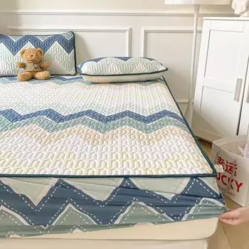 Латексная простыня, 3 предмета, латексная простыня-холодильник, модель, Нескользящее водонепроницаемое покрывало, матрас Dreams, защита для матраса, 2 шт./3 шт. 90x200cm2CPS)