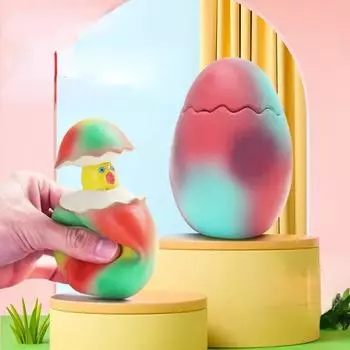 Латексная собака из латекса, модель динозавра, игрушки, разноцветная собака, пищащая игрушка, яйцо, собака brown-Dinosaur