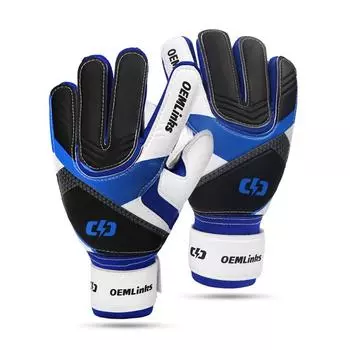 Латексные футбольные вратарские перчатки Футбольные вратарские перчатки с прочными захватами для взрослых 9 синий