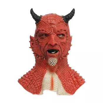 Латексные маски для взрослых Belial, игра Diablo, костюм на Хэллоуин, аксессуары для косплея красный