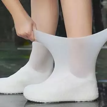 Латексные водонепроницаемые бахилы унисекс, защита для обуви, многоразовые нескользящие непромокаемые ботинки, обувь для ходьбы, аксессуары M