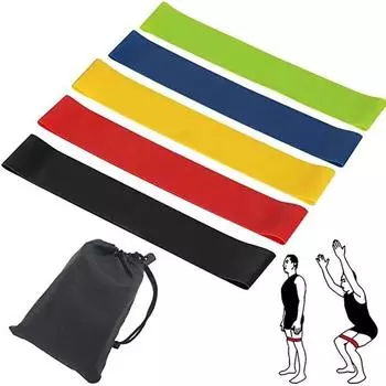 Латексный круг сопротивления Мини Мини фитнес-лента для растяжки Лента для растяжки Rally Band Силовая тренировка Бедра Круг для растяжки Rally Band