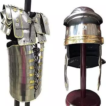 Латный доспех Романа Лорки SEGMENTATA с шлемом римского солдата