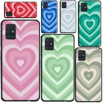 Latte Love Brown Heart Эстетика для Samsung Galaxy A12 A22 A32 A42 A52 A72 A31 A41 A51 A71 A50 A70 A20e A21S A52S Чехол для телефона Samsung A10