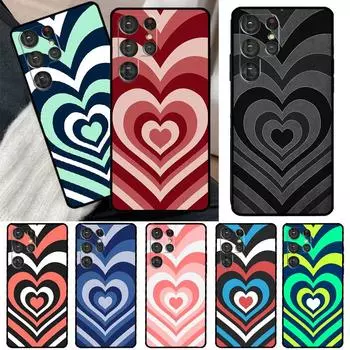 Latte Love Tunnel Brown Heart Phone Case For Samsung Galaxy S20 FE S21 FE S22 Ultra Note20 Note10 S8 S9 S10 Plus Cover Galaxy S10 Plus