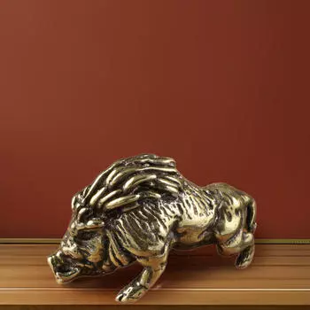 Латунь Копилка Орнамент Медная Статуэтка Ремесло Маленькая Настольная Миниатюрная Мини Скульптура